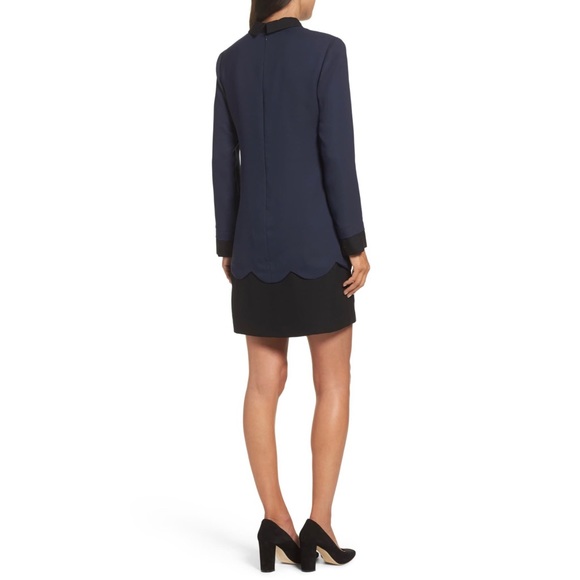 NWT CeCe Cynthia Steffe Pan Collar Scallop Dress S - Picture 2 of 11